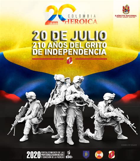 Colombia Celebra 210 Años De Independencia Ejército Nacional De Colombia