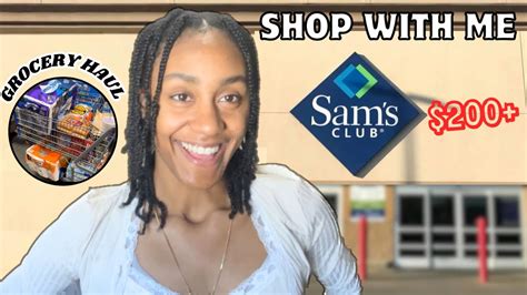 Shop With Me At Sams Club 200 Grocery Haul Sams Club Pizza Mukbang Shopping As A Young