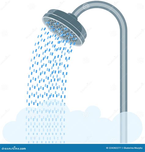 Shower Head Vector Bathroom Equipment Isolated Icon Stock Vector