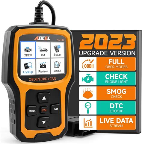 ANCEL AD410 Enhanced OBD II Vehicle Code Reader Automobile OBD2 Scanner