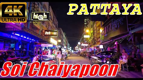 Soi Chaiyapoon Pattaya Night Life K Youtube