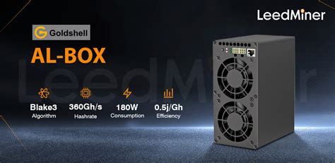 Goldshell AL BOX 360G 180W Alephium ALPH Miner Leed Miner