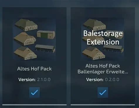 Altes Hof Pack Ballenlager Erweiterung Forbidden Mods Einfach