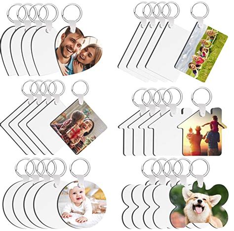 Sublimation Keychain Mdf With Key Ring Double Sided