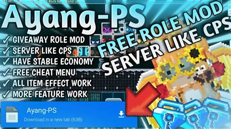 Giveaway Role Mod Ayang Ps Gtps Terbaru Growtopia