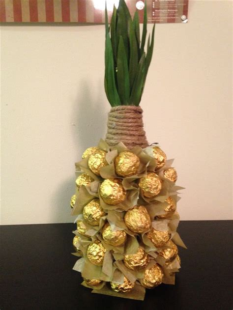 Pineapple Centerpiece For A Luau Themed Party Made With A Champagne