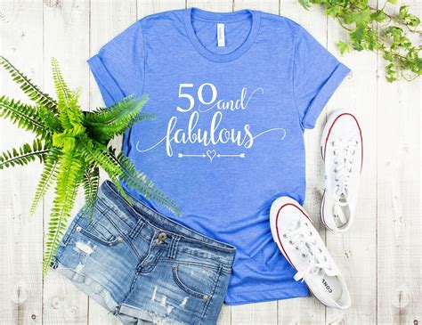 50 And Fabulous Hello Fifty Shirt 50th Birthday Shirt Fifty Etsy Canada