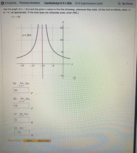 Solved 2 4 Points Previous Answers HarMathAp 12 9 1 008 Chegg