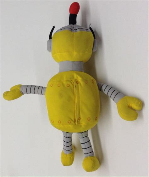 Yo Gabba Gabba Yellow Robot Singing Talking Plush Stuffed Animal Doll