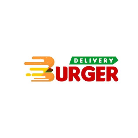 Burger delivery logo | Premium Vector