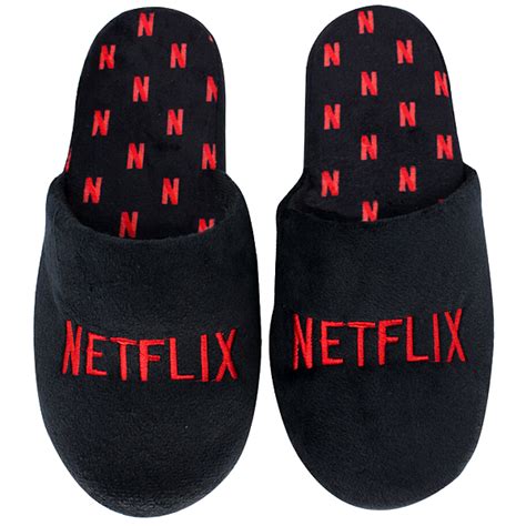 Netflix Pantufa Chinelo Quarto Unissex Adulto Oficial Logo Adrenaland