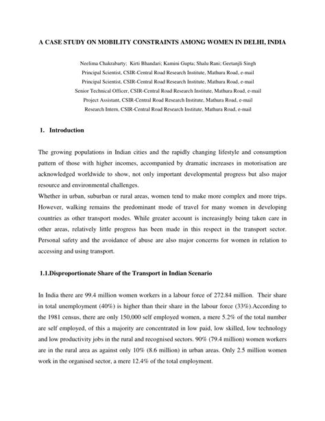 (PDF) Role of CSIR-CRRI Women Scientists and Engineers in R&D Achievements