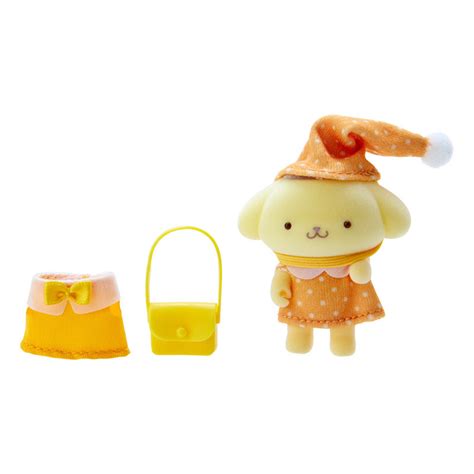 Flocked Figure Pompompurin Sanrio Miniature Collection Meccha Japan