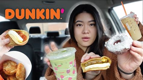 Trying New Dunkin Winter Menu Items 2024 Yes I M Late YouTube