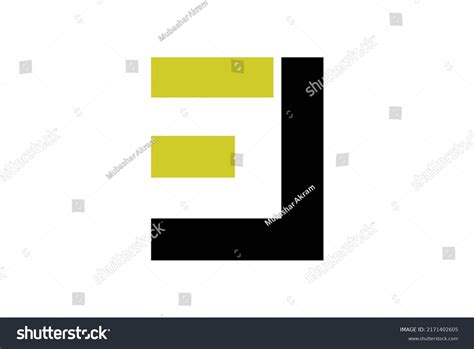 Letter E J Logo Vector Stock Vector Royalty Free 2171402605