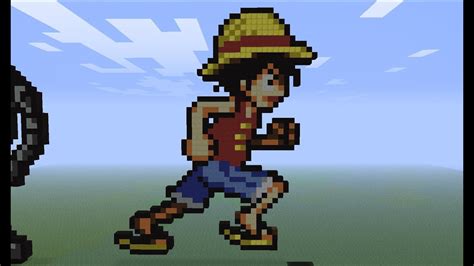 Minecraft Monkey D Luffy Pixel Arts 19 YouTube