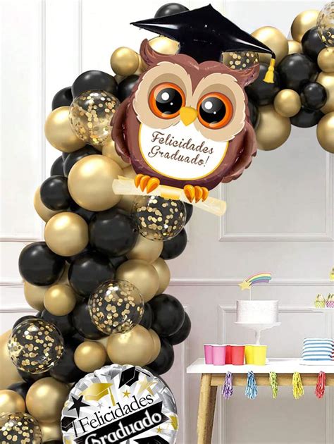 Kit De Arco Guirnalda De Globos Tem Ticos De Graduaci N De Piezas