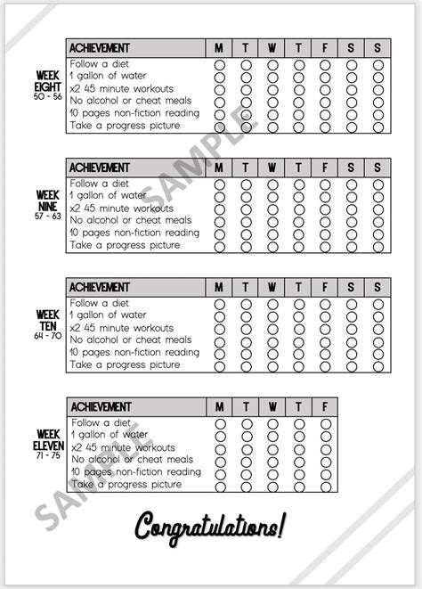 Printable 75 Hard Challenge Pdf