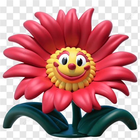 3d Pink Sunflower Cartoon Character Art Pink Sunflower Sunflower