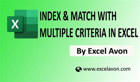 INDEX and MATCH with multiple criteria, 3 criteria