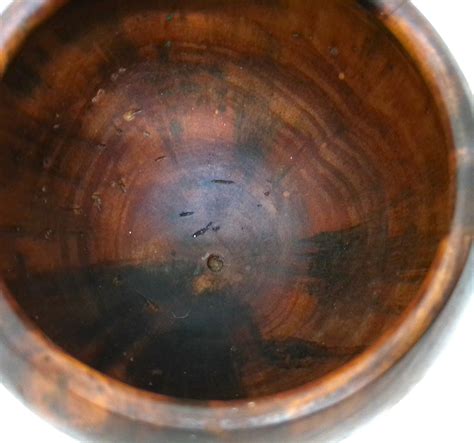 Vintage Koa Wood Bowl Rare Hawaiian Wood Small Turned Koa Wood Bowl