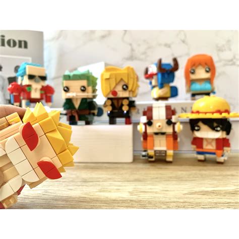 One Piece BrickHeadz Building Blocks Luffy Nami Chopper Sanji Zoro