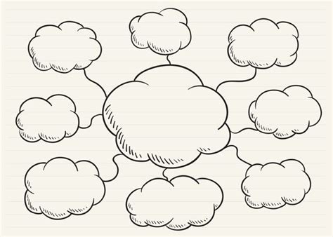 Free Vector | Mind map scribbled on a notepad | Mind map design, Mind ...