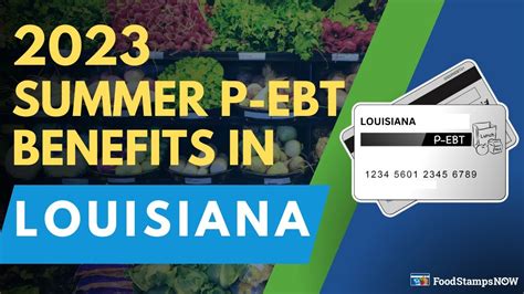 Summer P Ebt In Louisiana Payment Update Youtube