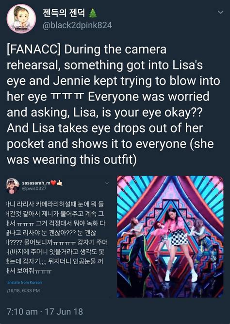 Legendary Jenlisa Thread Backup On Twitter Blinks Asked Jennie To