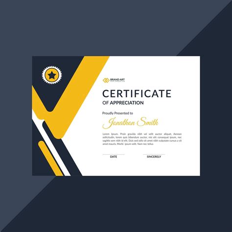 Creative And Modern Certificate Template Design Vector 2024504 Vector