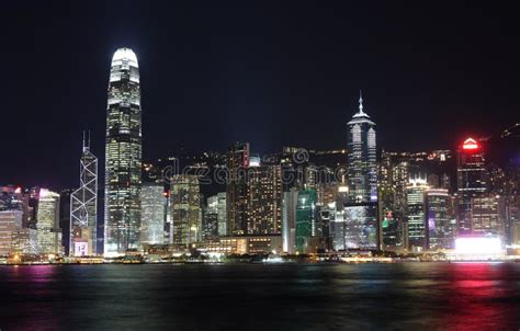 Night view of Hong Kong stock image. Image of landscape - 21820769