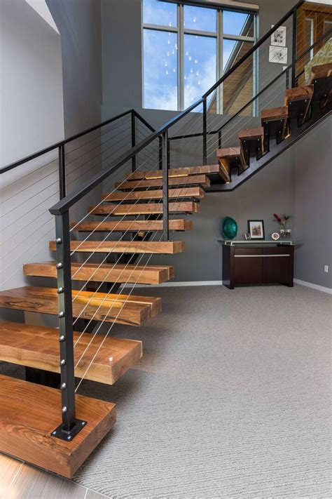 Floating Stair Railing Artistic Iron Works