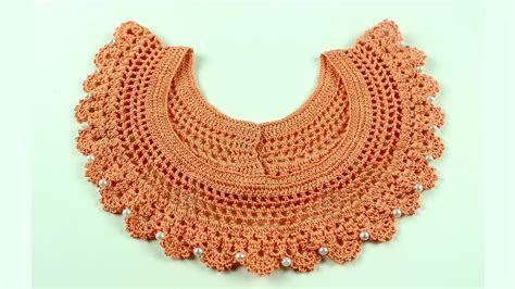 Cuello muy fácil a Crochet Cursos de Tejido