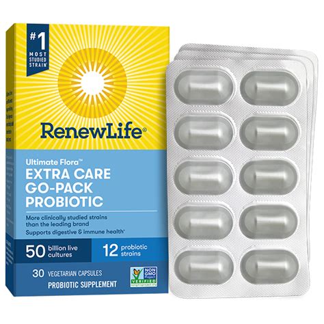 Ultimate Flora™ Extra Care Go Pack Probiotic 50 Billion Renew Life