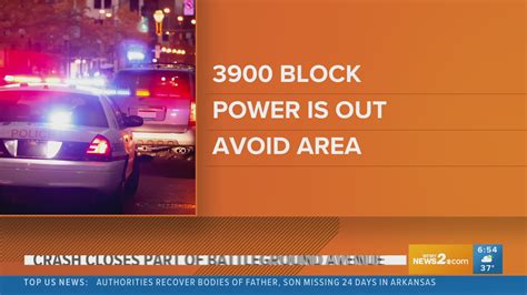 Part Of Battleground Avenue Shut Down After Crash Causing Power Outage