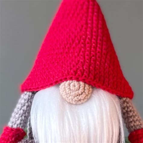 Scandinavian Gnome Easy Crochet Pattern Christmas Gonk Etsy