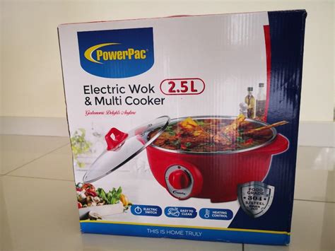 PowerPac 2 5L Electric Wok And Multi Cooker Home Appliances