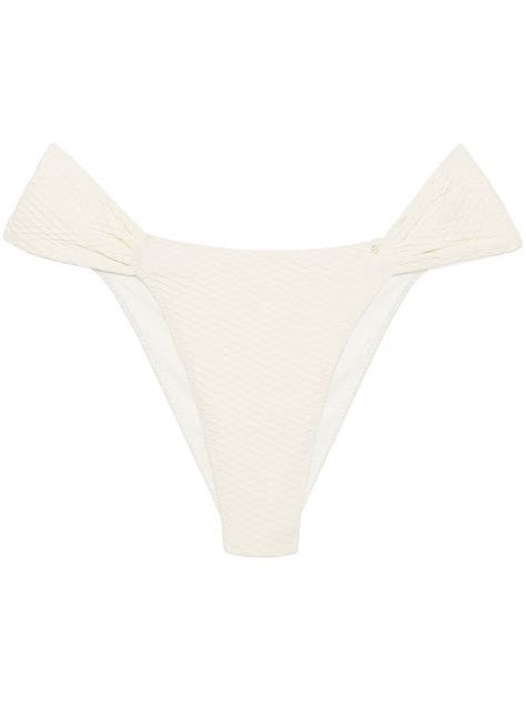 Anine Bing Naya Honeycomb Effect Bikini Bottoms Editorialist