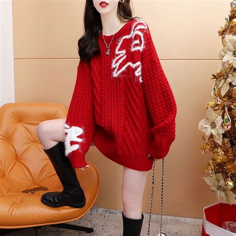 [ready Stock Hot Sale] Autumn Winter Clothes Mid Length Loose Large