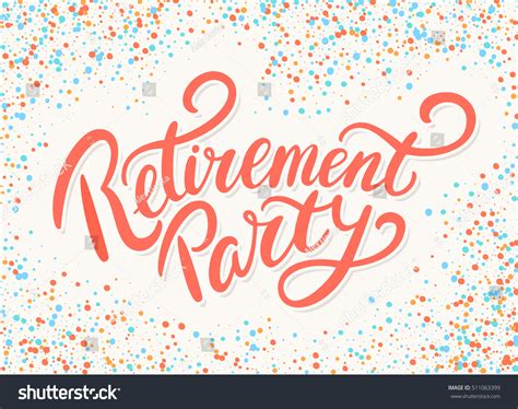 Retirement Party Banner. Stock Vector Illustration 511063399 : Shutterstock