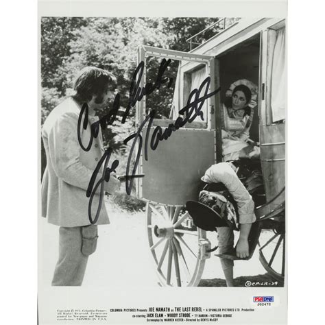 Joe "Willie" Namath Signed "The Last Rebel" 8x10 Photo Inscribed "Good Luck" (PSA COA ...