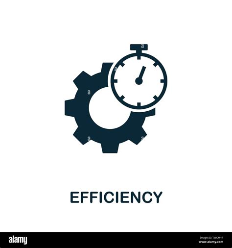 Efficiency vector icon symbol. Creative sign from quality control icons ...