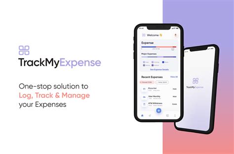 trackmyexpense personal finance app behance