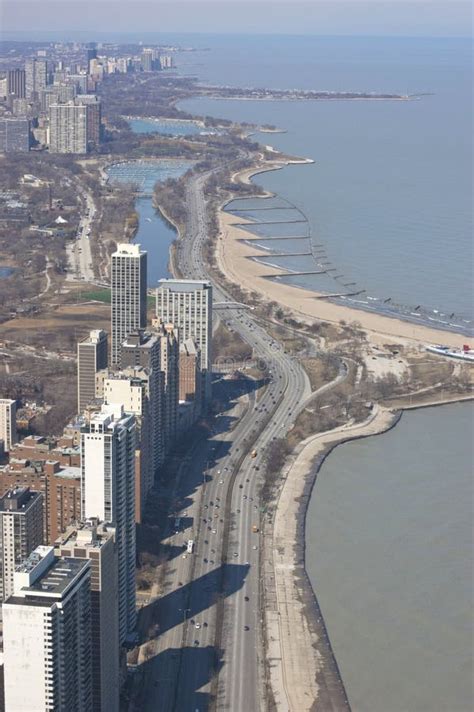 Chicago Northern Shoreline Stock Image Image Of High 21995389