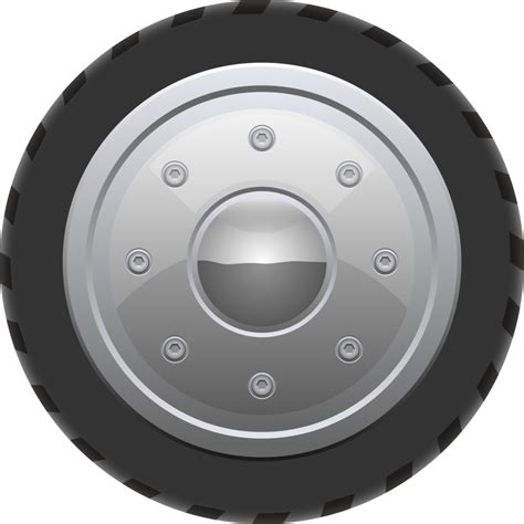 Retro Car Wheel Clipart Design Illustration 9397857 Png