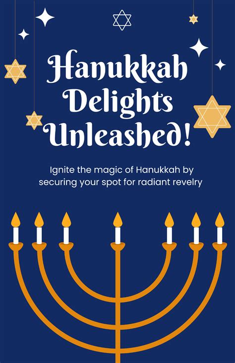 Free Hanukkah Poster Templates And Examples Edit Online And Download