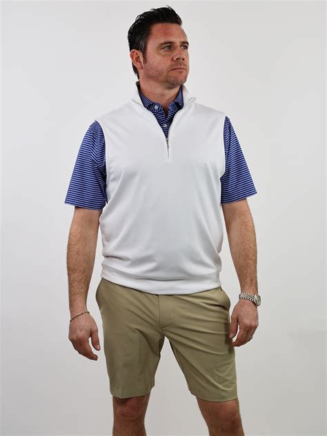 Falkirk Half Zip Vest Classic Fit Donald Ross Sportswear