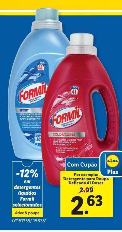 Promoção Detergente líquido formil em Lidl