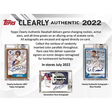 MLB 2022 TOPPS CLEARLY AUTHENTIC BASEBALL送料無料 082520220020 トレカショップ二木