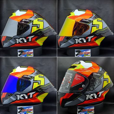 Jual Helm Kyt Tt Course Flux Jaume Masia Full Face Ttc Shopee